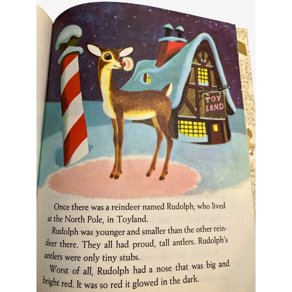 Little Golden Book Rudolph the Red-Nosed Reindeer Classic Childrens Storybook - Picture 5 of 10